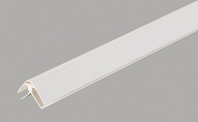 Perfil de PVC angular blanco de 2600x30x30mm