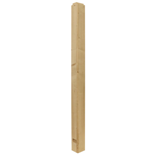 Balaustre madera diam en abeto cuadrada de 7x7x120cm (anchoxgruesoxlargo)