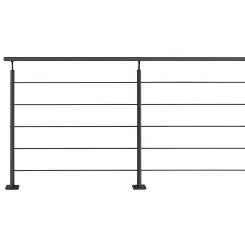 Kit barandilla artens recta 2m longitud acabado aluminio negro