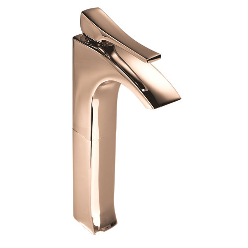 Grifo lavabo caño alto monomando maier skip oro rosa de la marca MAIER en acabado de color Amarillo / dorado fabricado en Latón