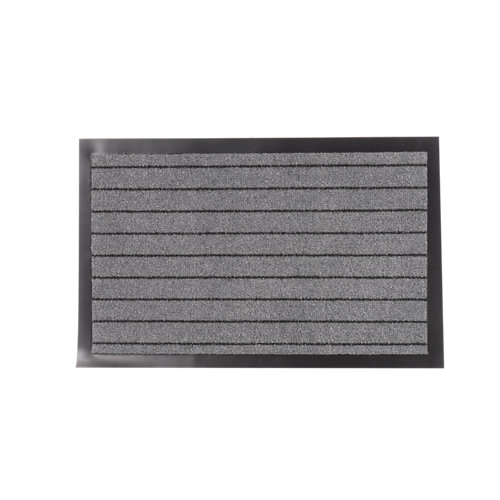 Alfombra multicolor poliéster y pvc beauty 45 x 60cm 25 Felpudo gris de polipropileno 40 x 60 cm