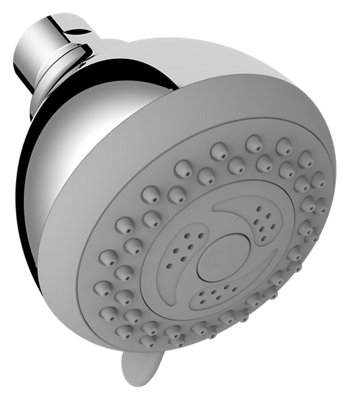 Cabecera de ducha cromada con accesorio macho y soporte de ducha sin rociador 