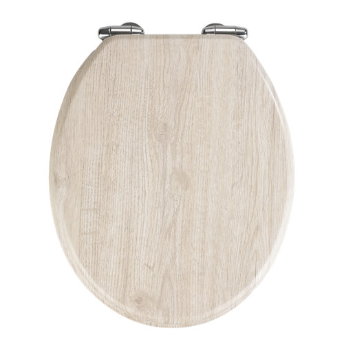 Tapa wc wenko roble amortiguada gris / plata de la marca Wenko en acabado de color Gris / plata fabricado en MDF