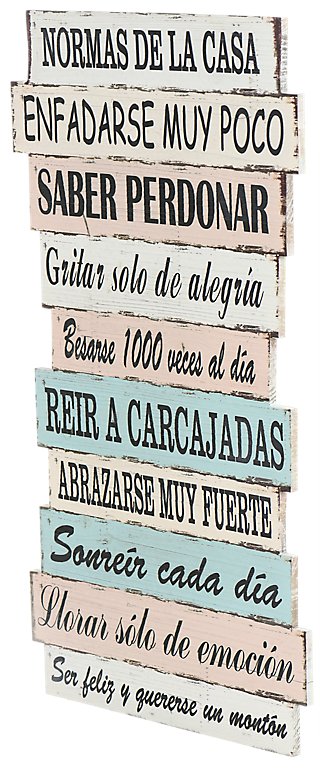 Madera Impresa En Esta Casa 40x60 Cm Leroy Merlin
