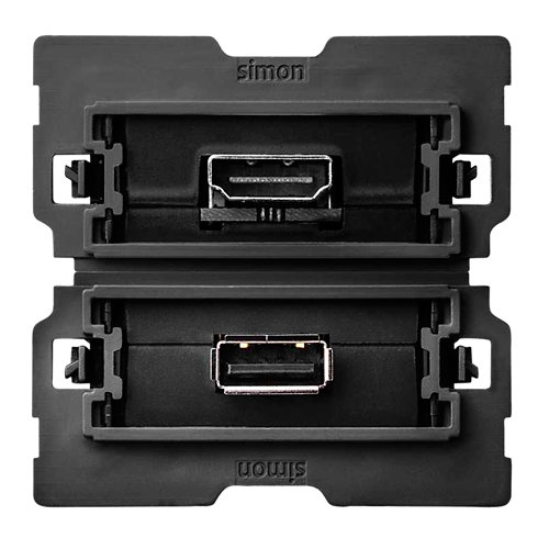 Toma de usb + hdmi simon 100