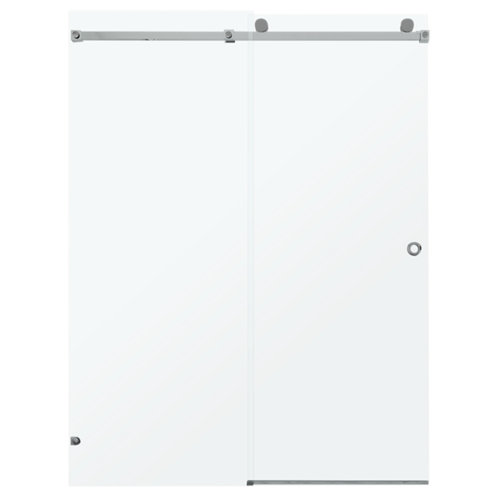 Mampara corredera factory transparente perfil cromado 150x215 cm