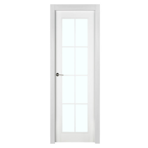 Suelo vinílico tarkett click 30 roble rústico gris starfloorclick 28 puerta marsella blanco de apertura derecha de 62.5 cm