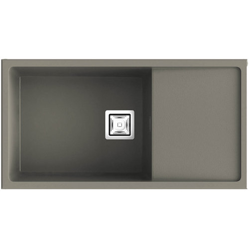 Fregadero de resina rectangular poalgi zie soft 90x45cm