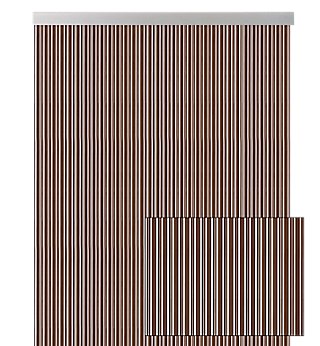oler cero traicionar Cortina de puerta PVC Ferrara marrón 120 x 210 cm · LEROY MERLIN