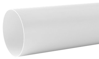 plástico diámetro de 100 mm Intelmann Tubo de ventilación de 1 m PVC canal redondo