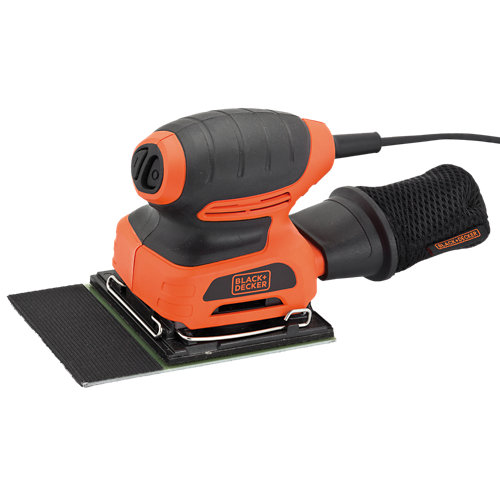 Lijadora vibrante con cable black + decker de 170 w