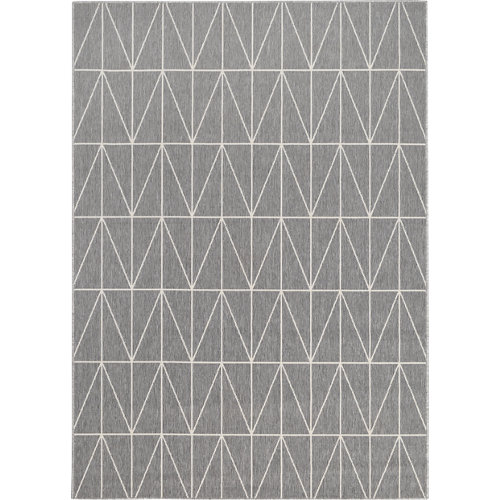 Alfombra gris polipropileno broadway 200 x 290cm