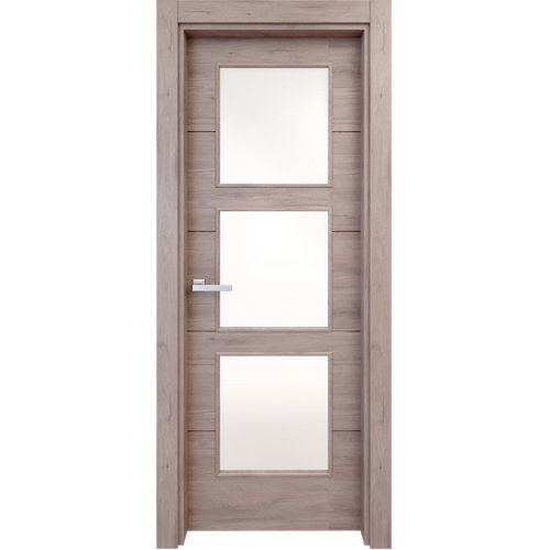 Puerta parís blanco de apertura derecha de 105.00 cm 25 puerta berna gris de apertura derecha de 62.5 cm