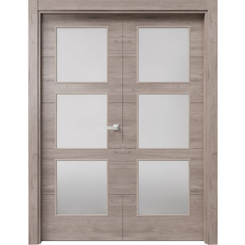 puerta berna gris de apertura izquierda de 62.5 cm