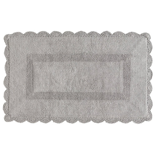Alfombra algodón reversible grey gris 120x70cm