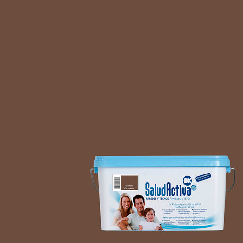Pintura interior salud activa 15l marrón chocolate