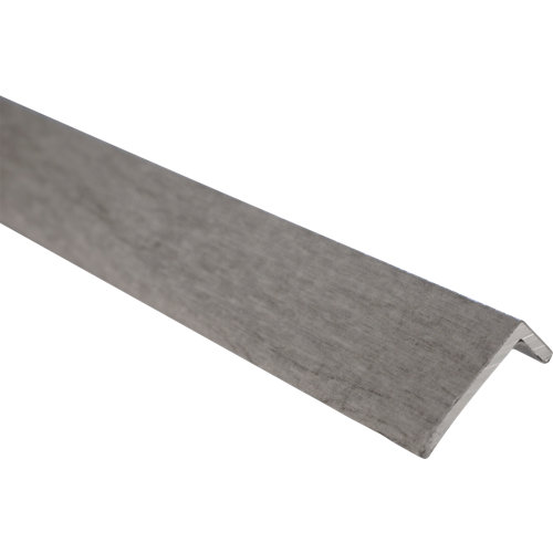 Cubrecanto en l de aluminio gris de 2 m