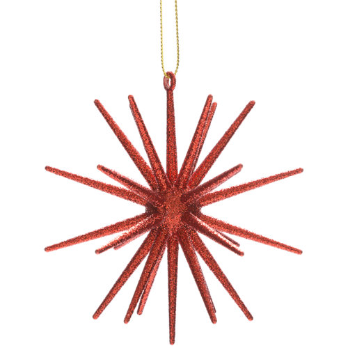 Figura de navidad colgante flor 10,2 cm