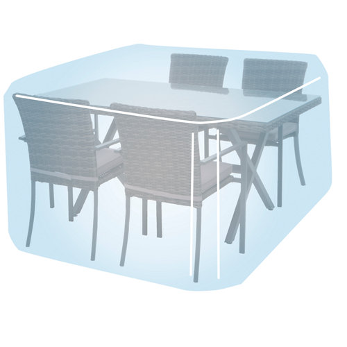 Funda de protección para mesa y sillas de poliéster 173x215x89 cm