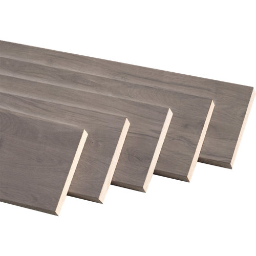 Kit de 5 jamba plana mdf roble gris 70 x 10 mm