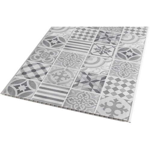 Puerta doble acristalada lucerna premium blanca i 9x125 cm 23 Revestimiento de pared de pvc serie artens gris
