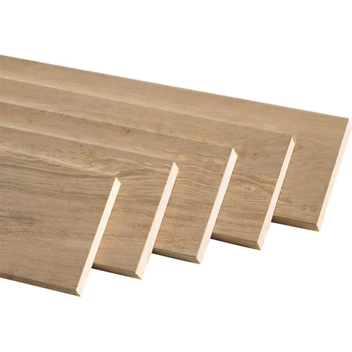 Kit de 5 jamba plana mdf roble lisa 70 x 10 mm