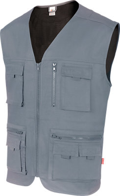 Chaleco multibolsillo VELILLA gris T XXL · LEROY MERLIN