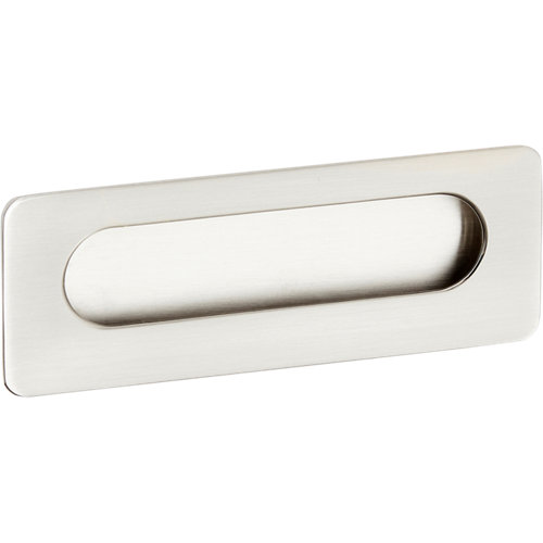Tirador de mueble de zamak cepillado 106x12 mm