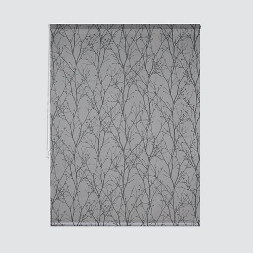 Estor enrollable ramas gris de 139x235cm