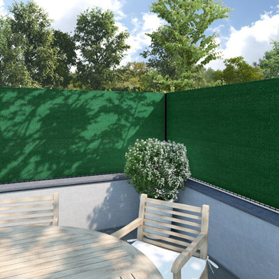 vidaXL Red de Privacidad HDPE 2x25m Verde Malla de Ocultación Terraza Jardín 