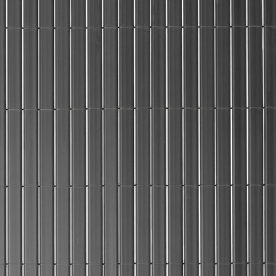 Cañizo PVC gris oscuro doble NATERIAL de 2x5 m