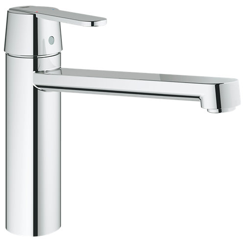 Grifo de cocina monomando caño horizontal grohe get gris