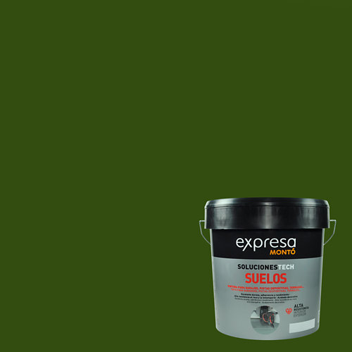 Pintura expresa suelos verde 12l