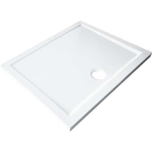 Plato ducha rectangular blanco 90x70 cm