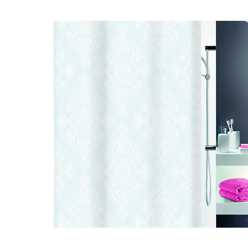 Cortina baño rivoli blanco poliéster 180x200 cm