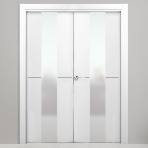 Puerta corredera cristal bonn uñero y condena 72,5x203 cm 28 puerta paris blanco de apertura derecha de 125 cm