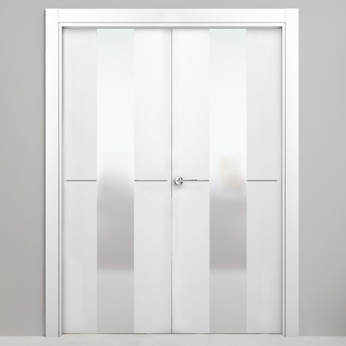 puerta paris blanco de apertura derecha de 145 cm