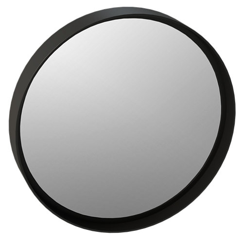 Espejo de baño credence negro 20 x 20 cm