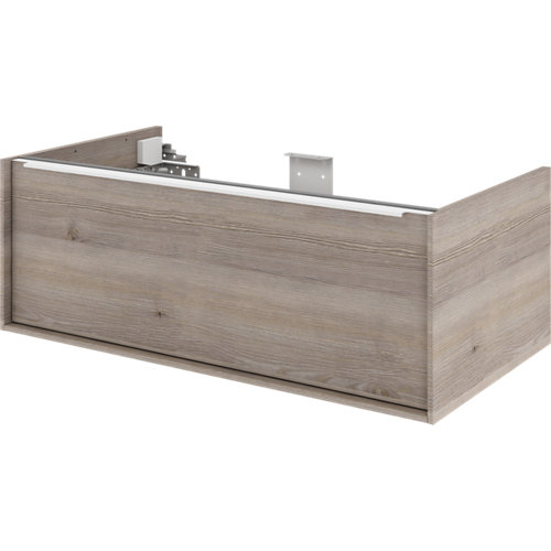 Mueble baño neo imitación roble grisáceo 90 cm
