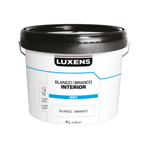 Absorbe humedad 100 gr neutro 18 Pintura de interior luxens basic blanco mate 4l