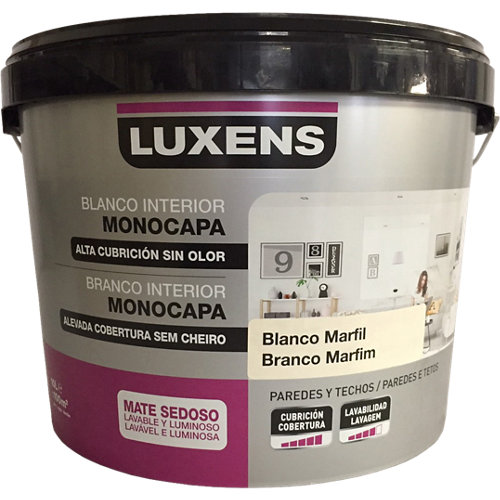 Protector de madera hidrofugante satinado xylazel 2.5 l blanco 18 Pintura de interior luxens velvet marfil 10l