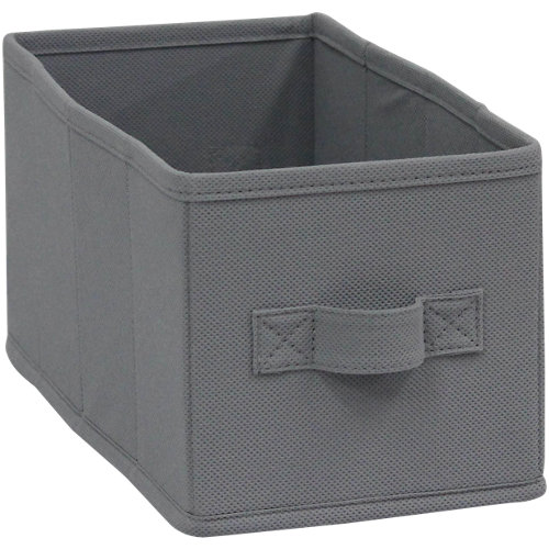 Kit de 5 tapetas en l blanco 80 x 12/10 mm 28 Cesta de tejido de 15x31x15 cm plegable