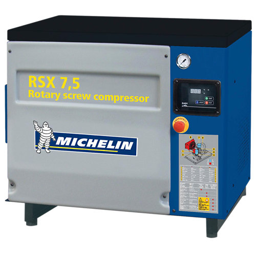 Compresor de tornillo michelin ca-rsx7,5 de 7.5 cv y sin depósito