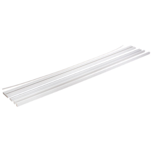 Kit de moldura para casoneto 105 mdf blanco para puerta corredera cristal