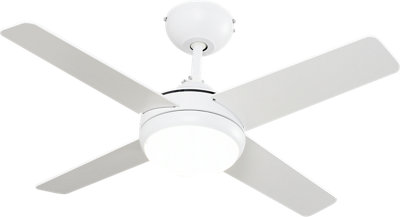 Ventilador de techo con luz LED INSPIRE Nashi 91 cm Blanco Ventilador de techo con luz LED INSPIRE Nashi 91 cm Blanco