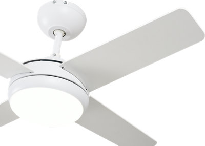 Ventilador de techo con luz LED INSPIRE Nashi 91 cm Blanco Ventilador de techo con luz LED INSPIRE Nashi 91 cm Blanco