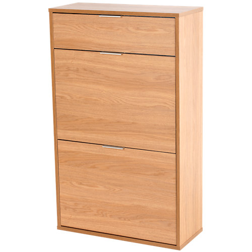 Puerta ciega berna acacia 130x 62,5 cm i 25 Zapatero one roble lisa oak para 10 pares de 61.3x100x25 cm
