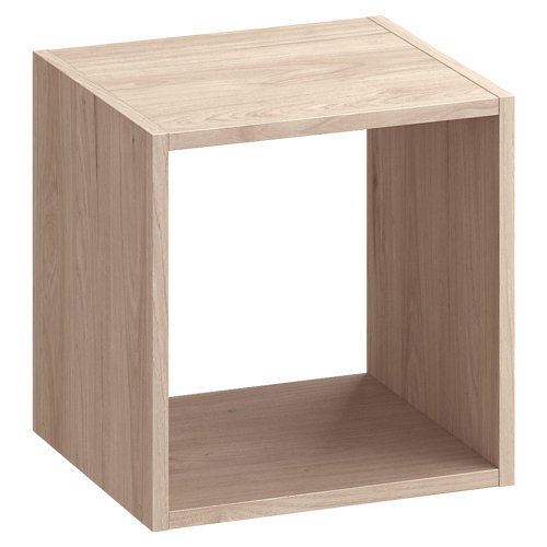 Composición nº101 spaceo home armario kit vestidor sin puertas roble 240x40x60cm 27 Estantería spaceo kub 1 cubo roble 36x36x31.7cm