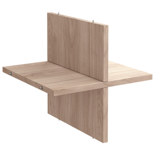 Kit de moldura para casoneto 110 mdf canarias roble 27 Cruceta spaceo kub roble 33x33x31.5cm