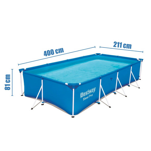 Piscina desmontable pvc 400x211x81 cm tg